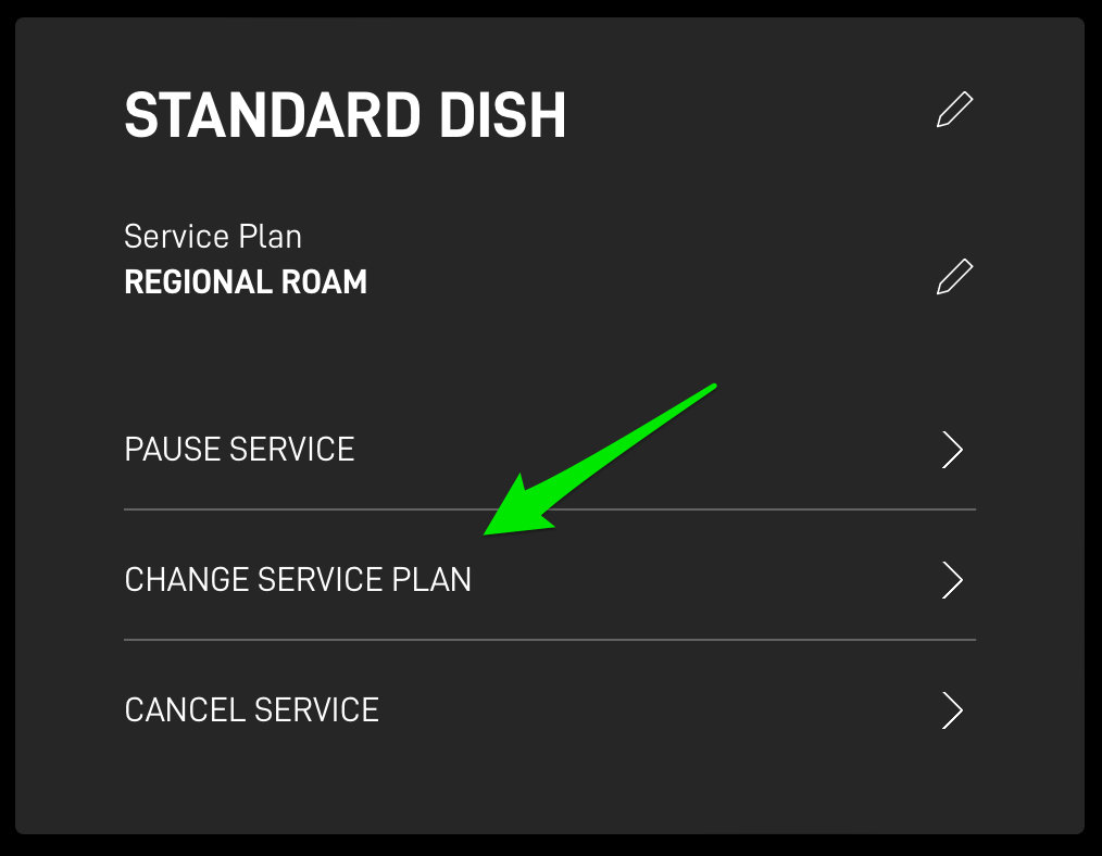 Starlink change plan 